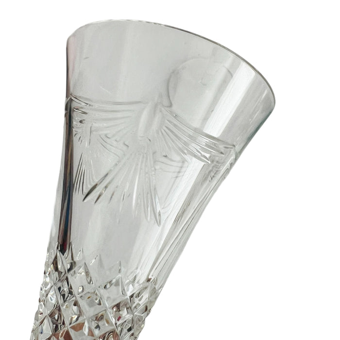 Pair of Waterford Crystal Millenium Toasting Flutes Dated January 1,2000