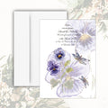 Pansies Wedding Invitation (White)