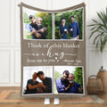Personalized Memorial Blankets | A Hug From Heaven Blanket With Photo