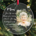 Personalized Memorial Christmas Ornaments | Your Life Was a Blessing Ornament
