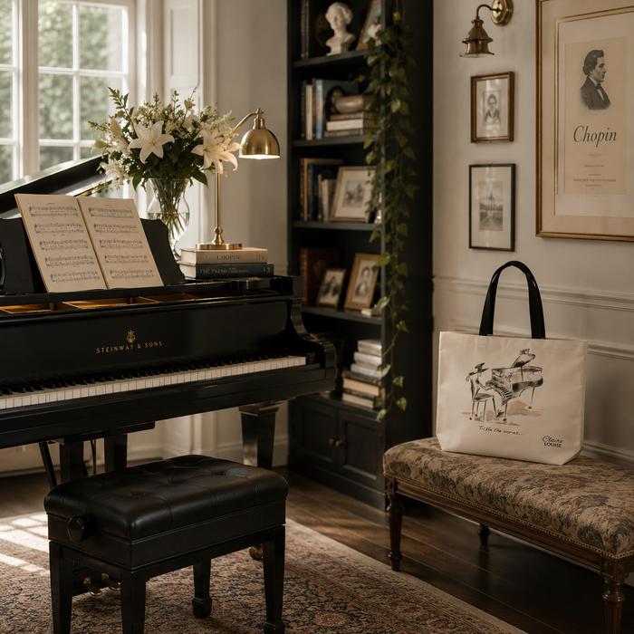 Piano Music double sided print shopper