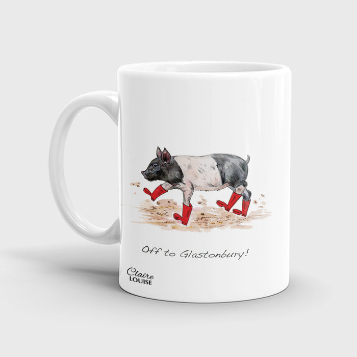 Pig In Boots Ceramic Mug