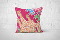 Pink Giraffes Cushion