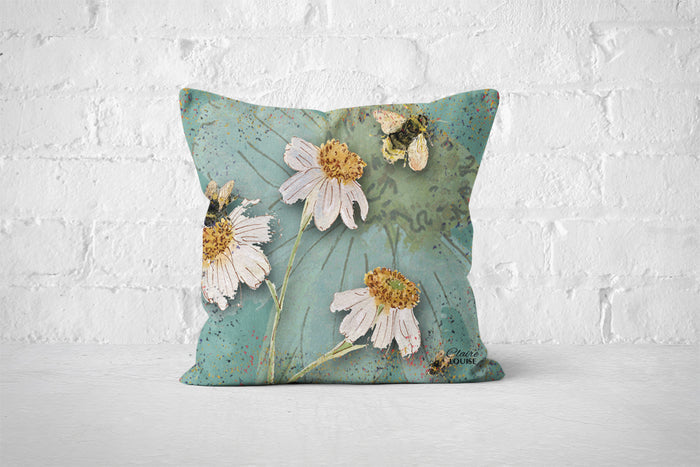 Powder Bloom Daisies Gift Cushion