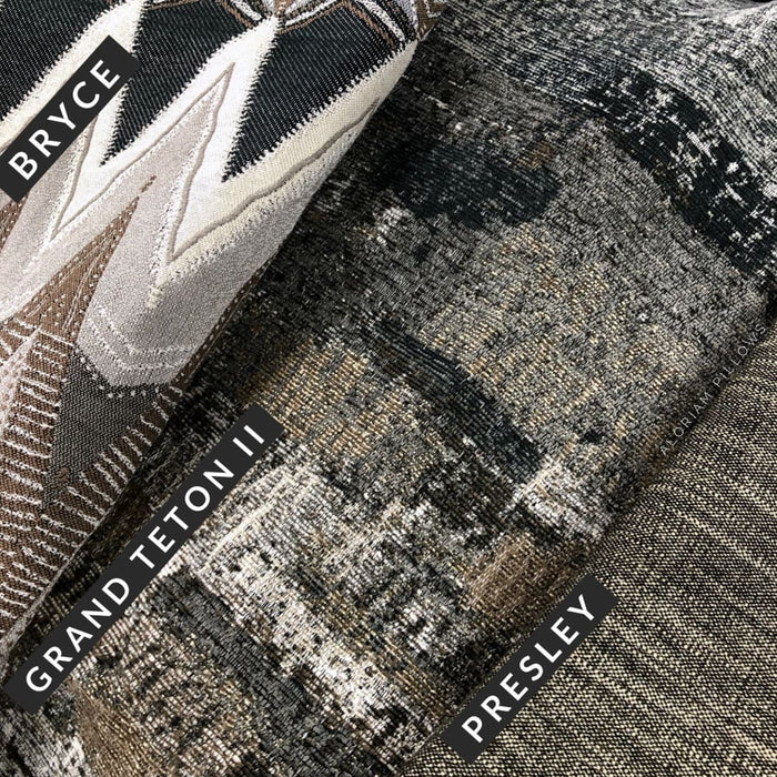 Presley Charcoal Gray Black Beige Tweed Pillow Cover - Aloriam