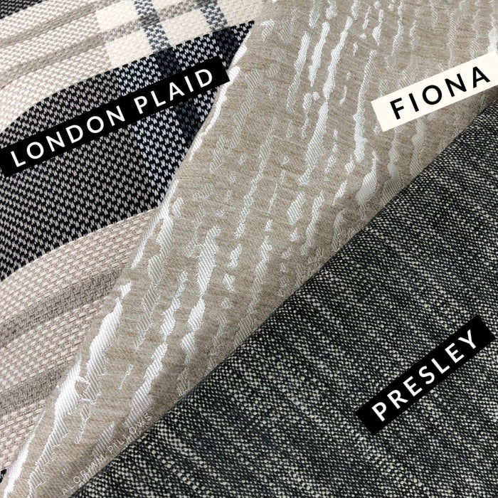 Presley Charcoal Gray Black Beige Tweed Pillow Cover - Aloriam