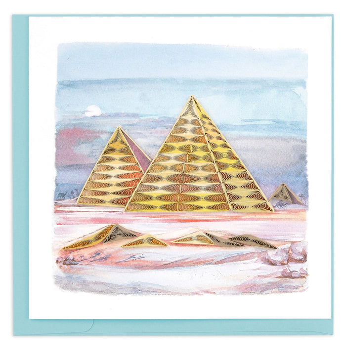 Pyramids of Giza Quilling Card