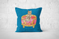 Queen Sheba Blue Cushion