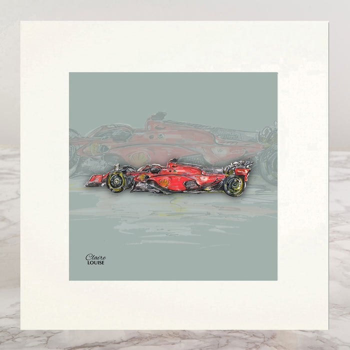 Race Week F1 Mounted Print
