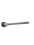 Red Beard’s Outfitter long handle titanium backpacking spoon on a transparent background