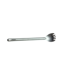 Red Beard’s Outfitter long handle titanium backpacking spork on a transparent background