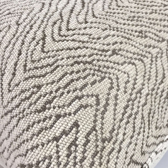 Robert Allen Wavelength Oatmeal Beige Brown Chenille Pillow Cover by Aloriam