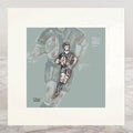 Rugby League Mounted Print