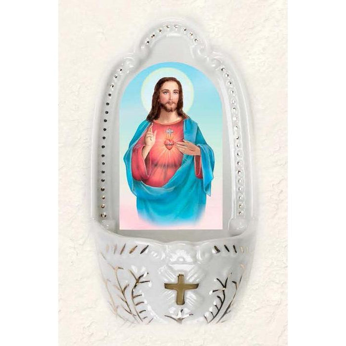 Sacred Heart Of Jesus Holy Water Font