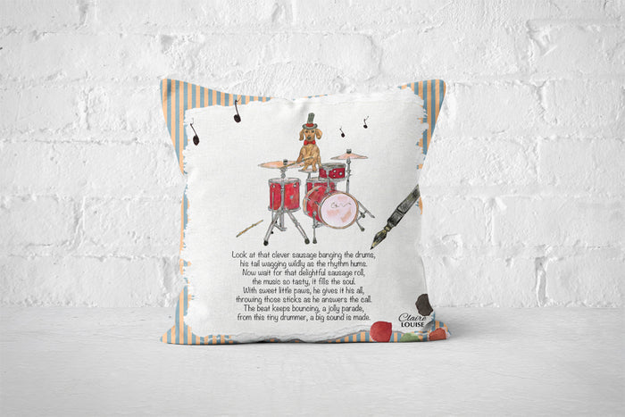 Sausage Roll Cushion - The Painted Poem