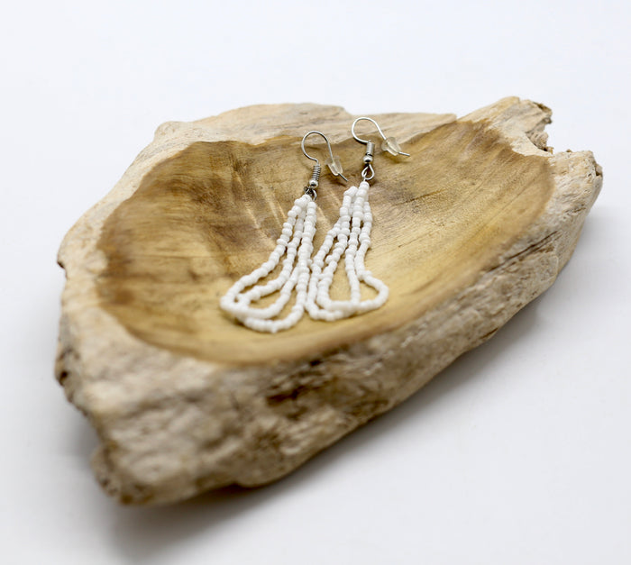 Seed Bead Dangle Earrings