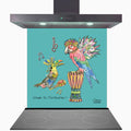 Shake Ya Tailfeather Kitchen Glass Splashback