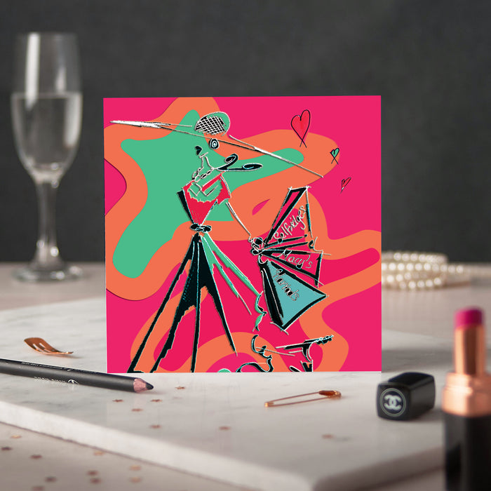 Shop Till You Drop Greeting Card - Pack of 6