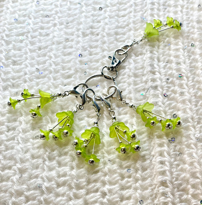Silver plated  LS #008 Set of 6 Stitch Markers