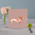 Simply dachshund greeting card - Pack of 6