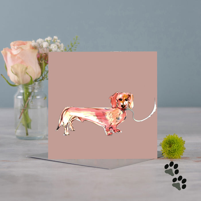 Simply dachshund greeting card - Pack of 6