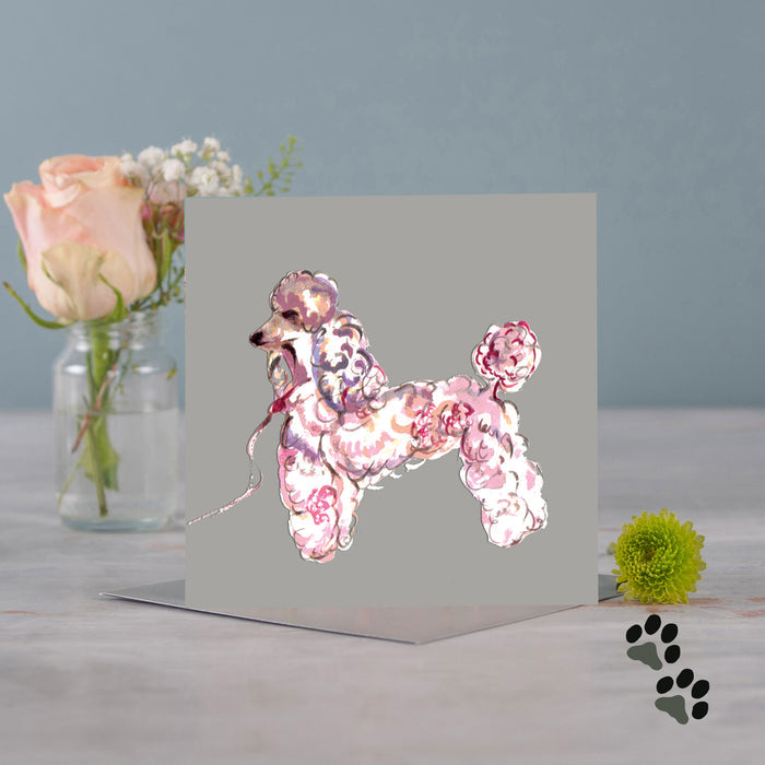 Simply poodle greeting card - Pack of 6
