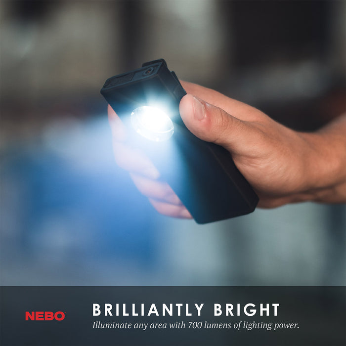 Slim+ Rechargeable Flashlight/Worklight/Laser Pointer/Powerbank