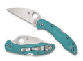 Spyderco Delica 4 C11FPWCT Lightweight Folding Knife 2.87" S30V Wharncliffe Teal Handles - NORTH RIVER OUTDOORS