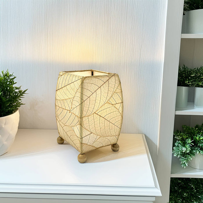 Square Cocoa Leaf Lamp