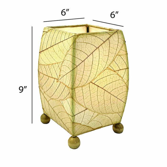 Square Cocoa Leaf Lamp