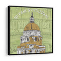 St Paul's Cathedral Urban Icons Framed Canvas Print