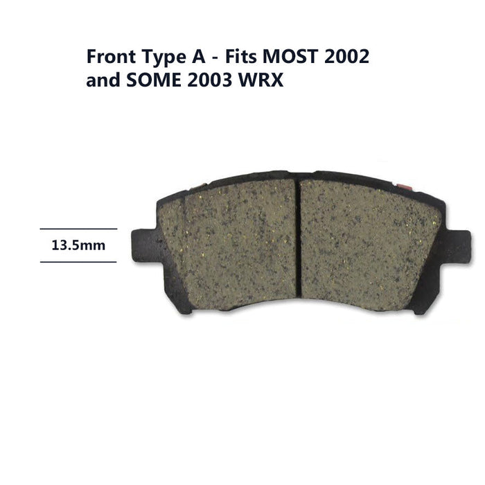 Stoptech front brake pads Type A