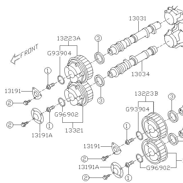 Subaru AVCS O-ring Seals 2008-2021 STI