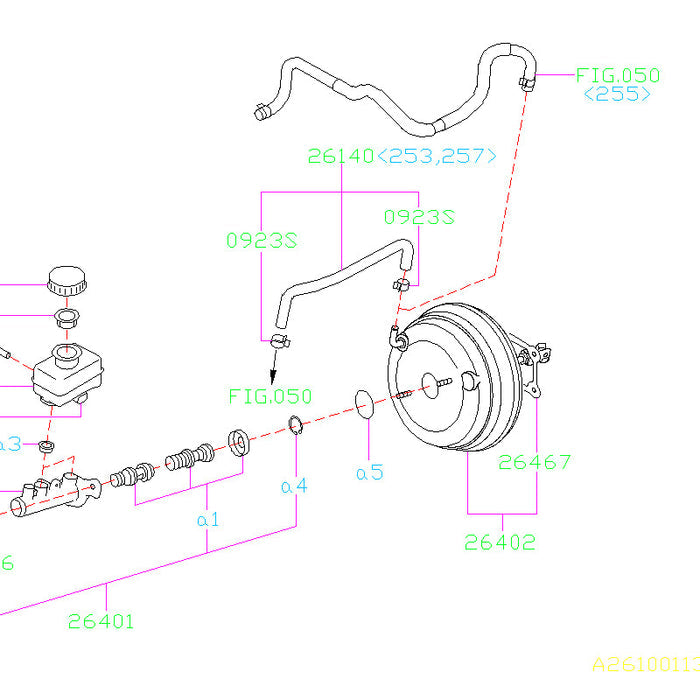 Subaru Brake Booster Hose 2008-2014 WRX