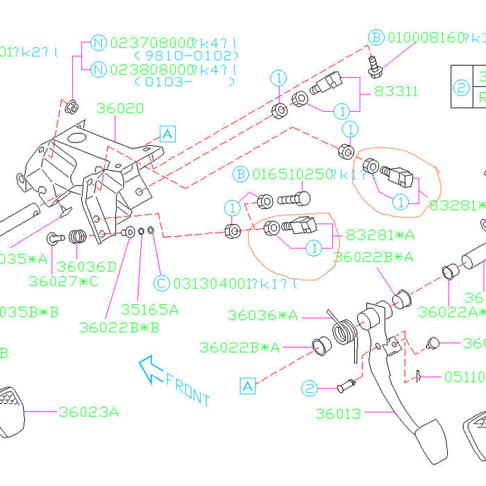 Subaru Clutch Switch 2002-2014 WRX/STI
