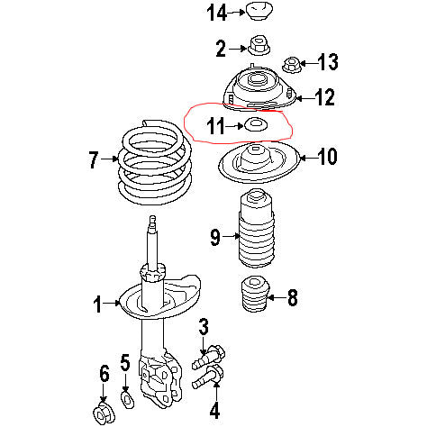 Subaru Conical Strut Washer