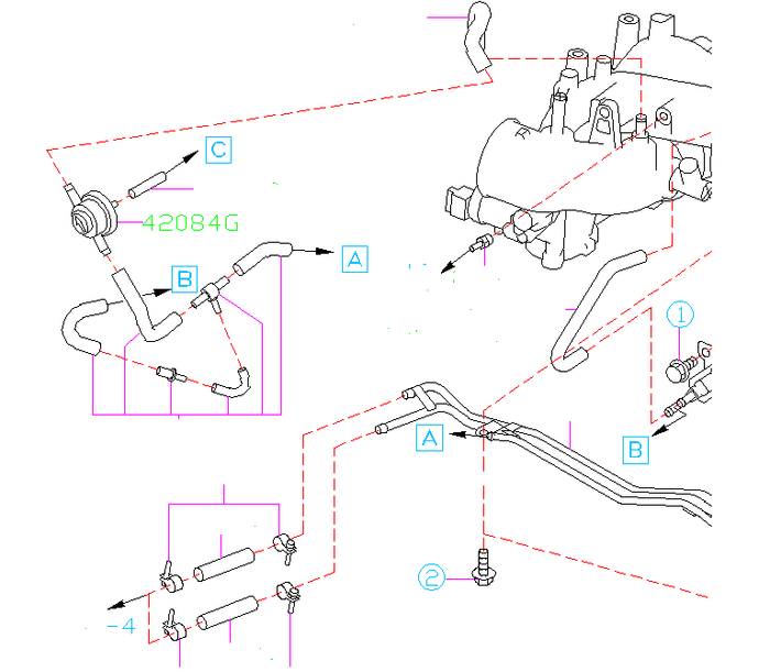 Subaru Evaporative Emissions Purge Valve 2002-2006 WRX/STI
