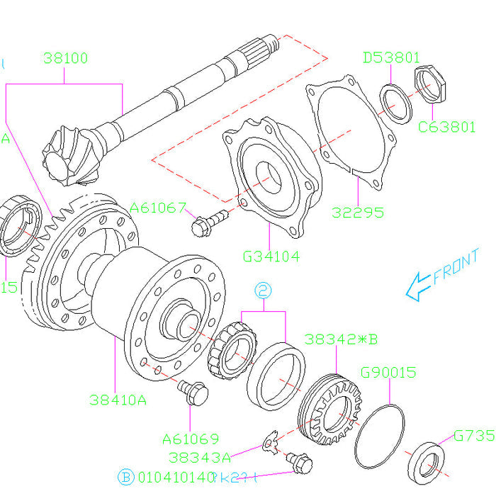 Subaru Front Diff O-Ring 2004-2021 STI