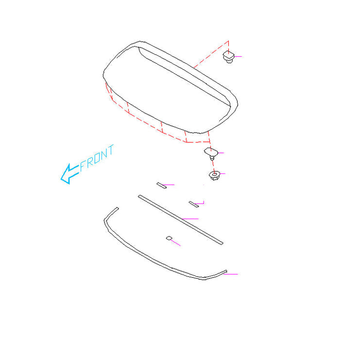 Subaru Hood Scoop Bezel 2008-2014 WRX/STI