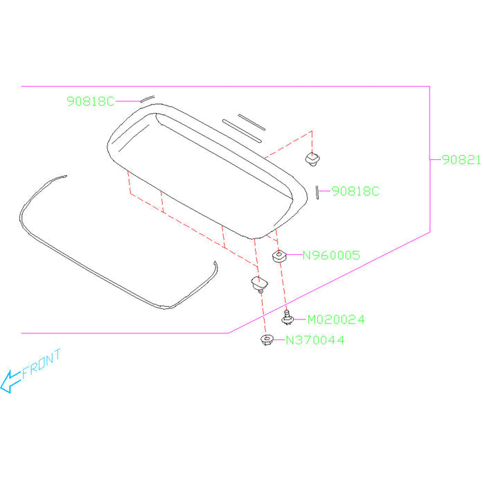 Subaru Hood Scoop Bezel 2015-2021 WRX/STI