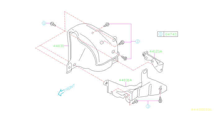 Subaru Lower Turbo Heat Shield Bracket 2002-2014 WRX/2004-2021 STI