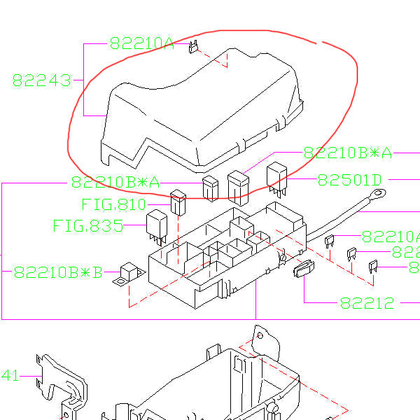 Subaru OEM Fuse Box Cover 2006-2007 WRX