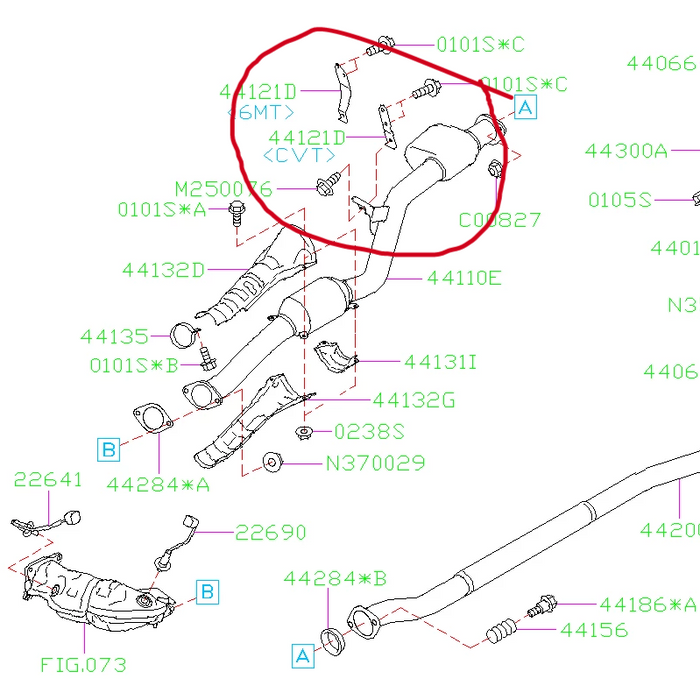 Subaru OEM Transmission to Midpipe Bracket 2015-2021 WRX
