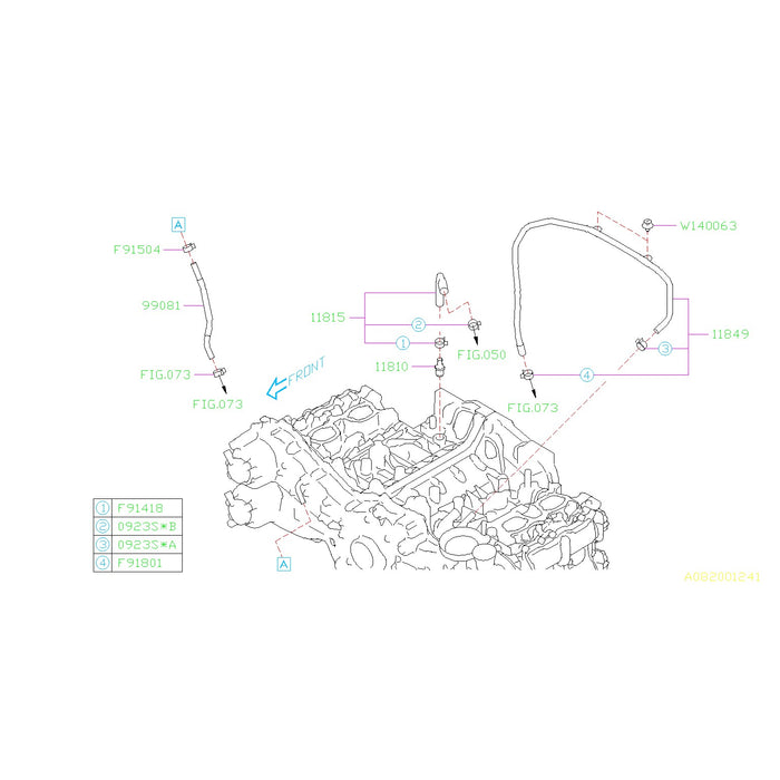 Subaru PCV Breather Hoses 2015-2021 WRX