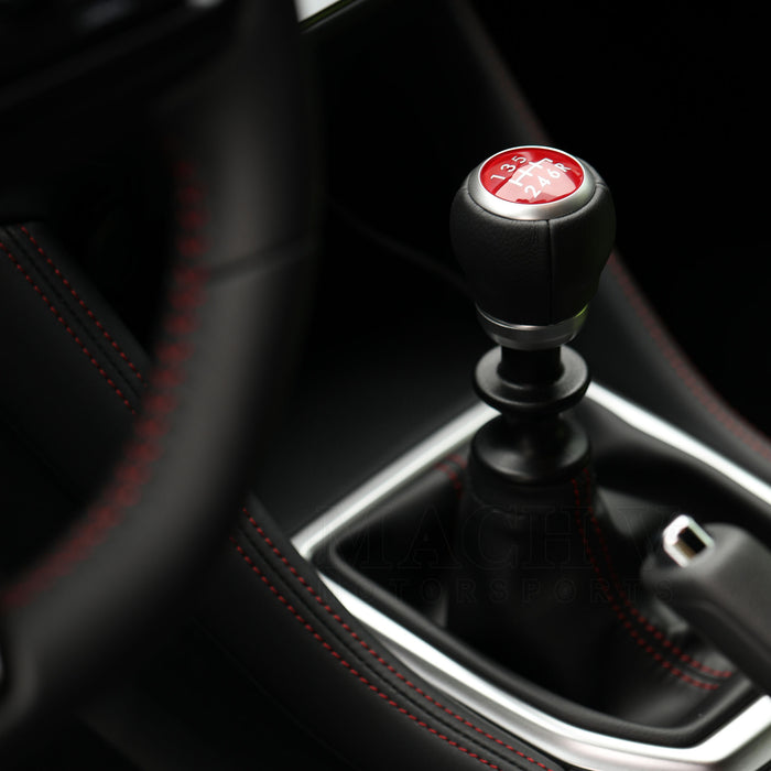Subaru STi Leather/Red Shift Knob 6MT
