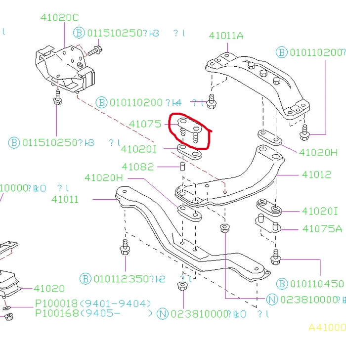 Subaru Transmission Subframe Cross Member Plate 2002-2021 WRX/STI