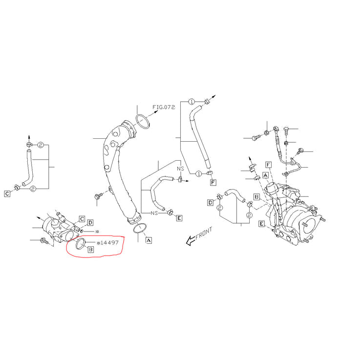 Subaru Turbo Inlet O-Ring 2015-2021 WRX
