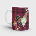 Tartan Cockerel Ceramic Mug