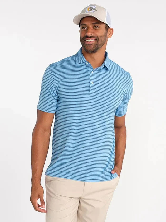 Tasc Cloud Polo Brookline Stripe