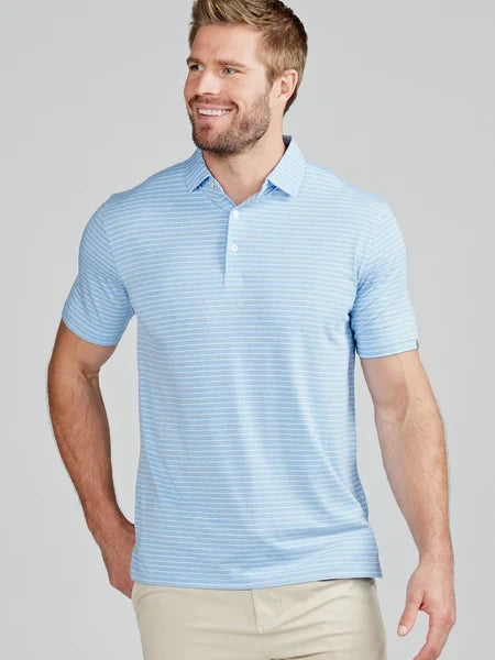 Tasc Cloud Polo Brookline Stripe